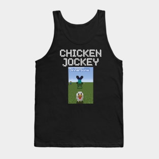chicken jockey minecraft Tank Top